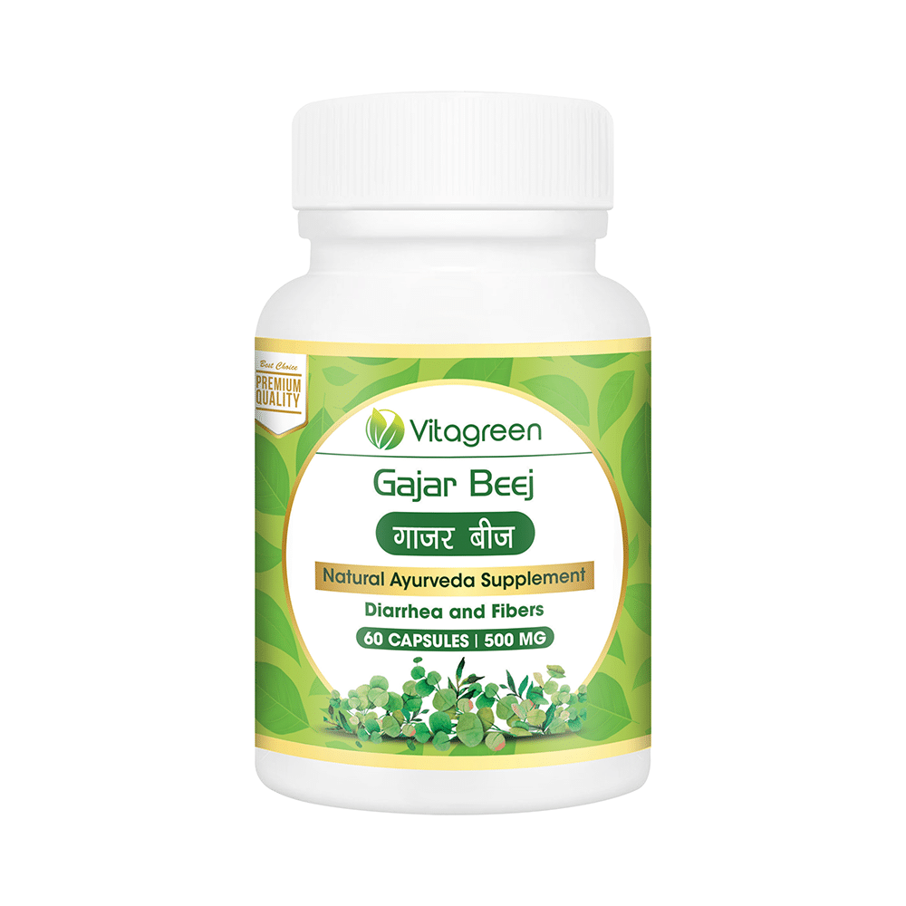 Vitagreen Gajar Beej 500mg Capsule