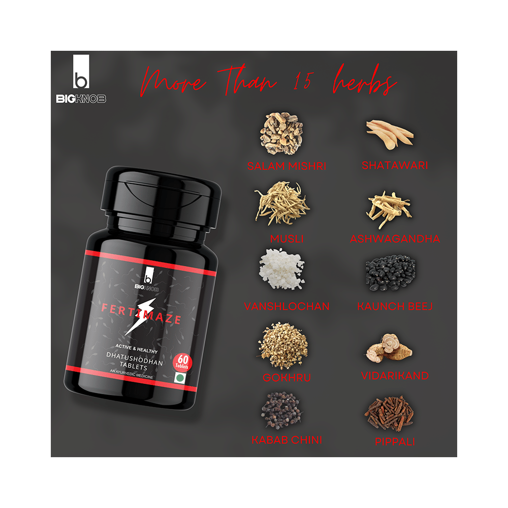 Bigknob Fertimaze Active & Healthy Dhatushodan Tablet - Image 4