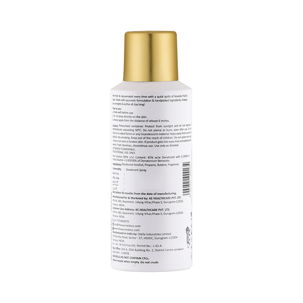 TAC The Ayurveda Co. Ananda Deodorant Spray Fruit & Spice - Image 2