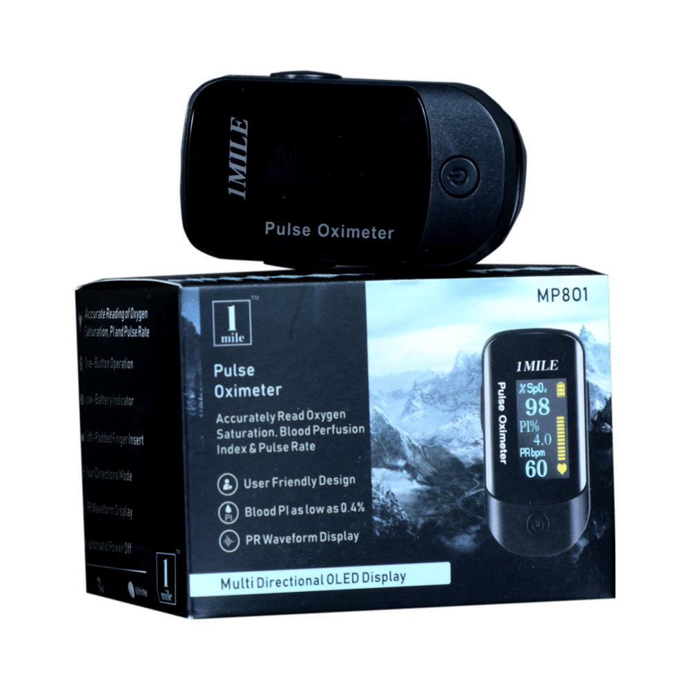 1Mile MP801 Pulse Oximeter Black - Image 1