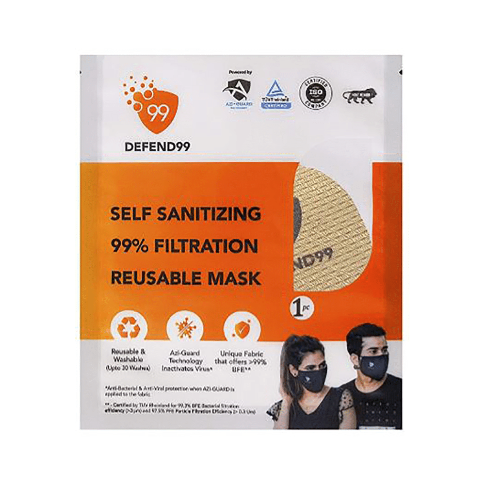 Defend99 Self Sanitizing 99% Filtration Reusable Mask - Image 1