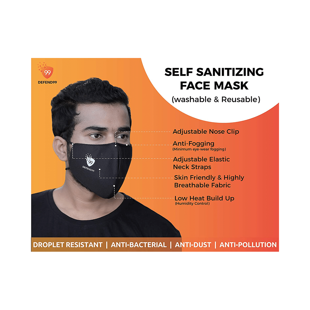 Defend99 Self Sanitizing 99% Filtration Reusable Mask - Image 4