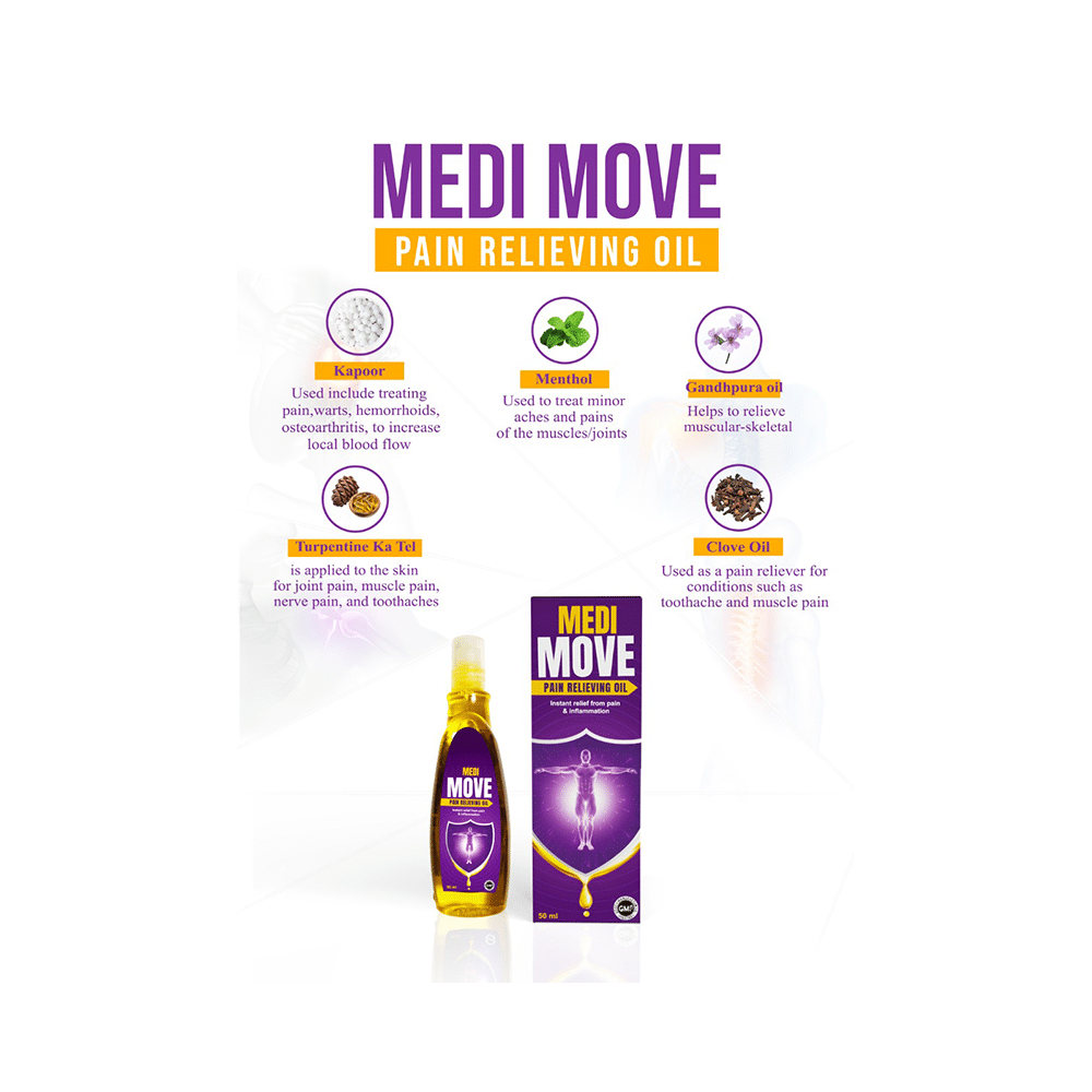 Medi Move Pain Relieving Oil - Image 2