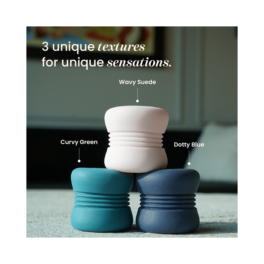 MyMuse Jack Non- Electric Ribbed Waterproof Stroker  Wavy Suede - Image 4