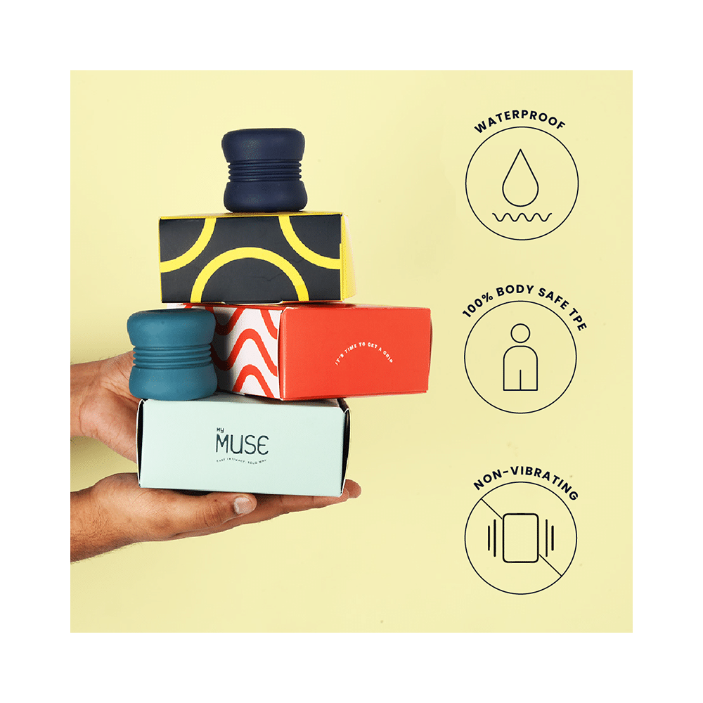 MyMuse Jack Non- Electric Ribbed Waterproof Stroker  Wavy Suede - Image 8