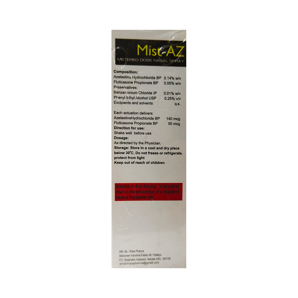 Mist-AZ Metered Dose Nasal Spray - Image 2