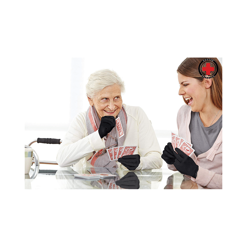 Dr. Arthritis Doctor Developed Copper Compression Full-Length Gloves & Doctor Written Handbook Medium - Image 9