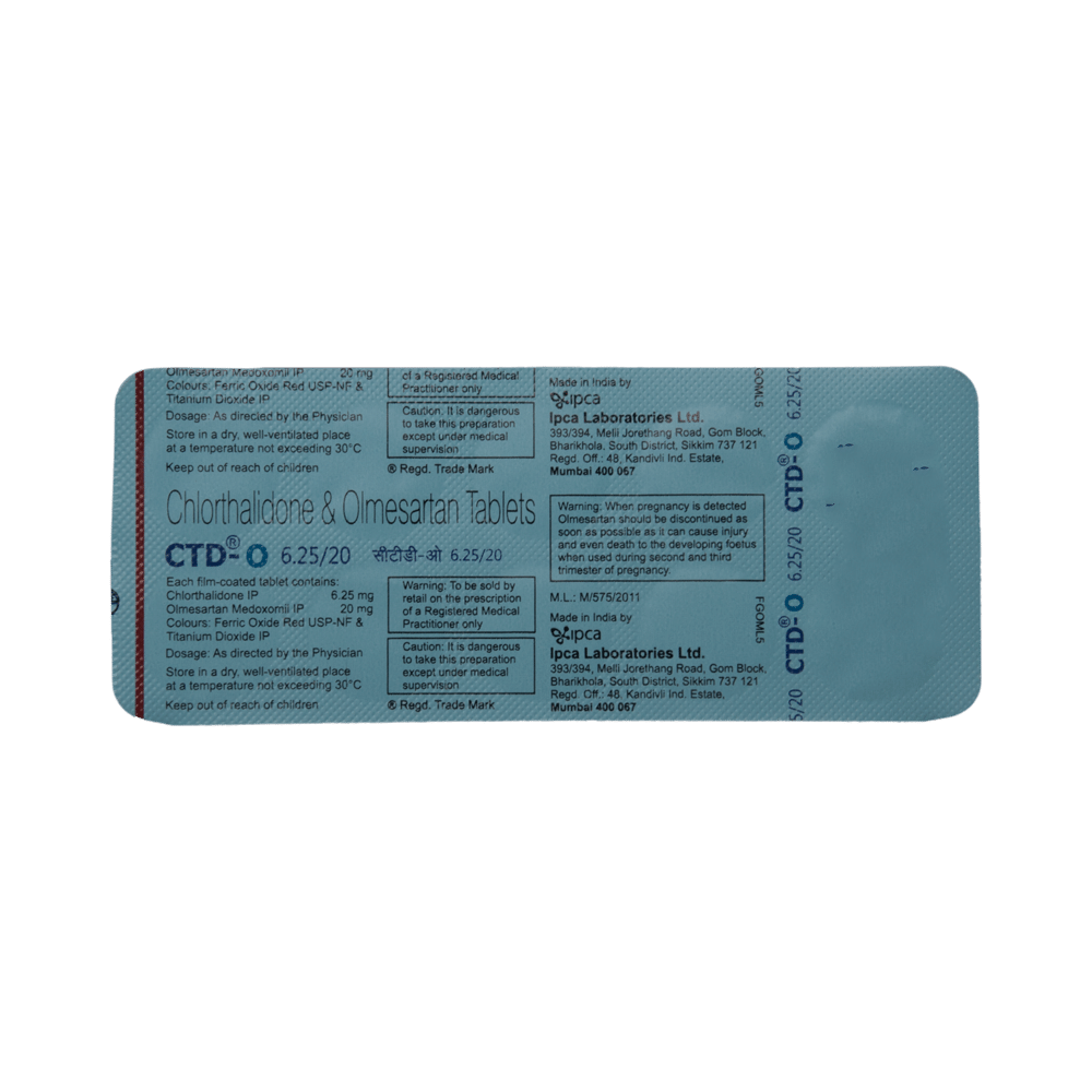 CTD-O 6.25/20 Tablet - Image 5