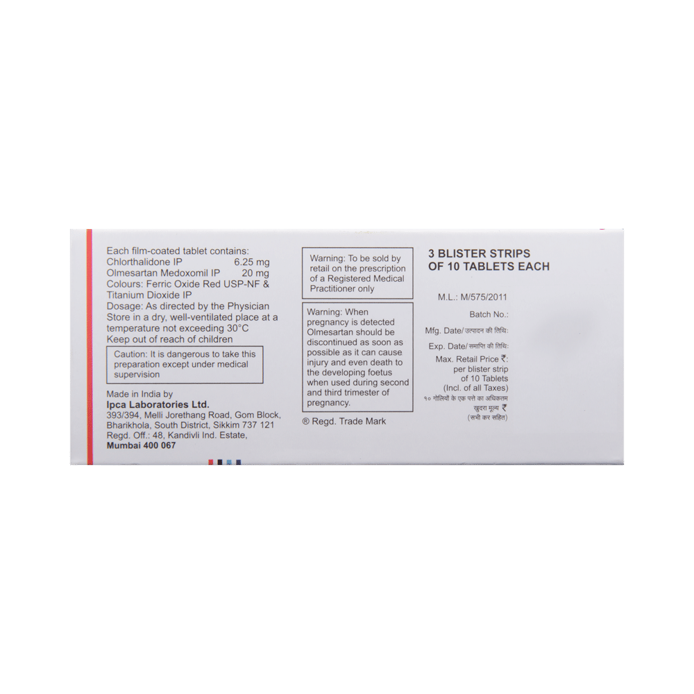 CTD-O 6.25/20 Tablet - Image 3