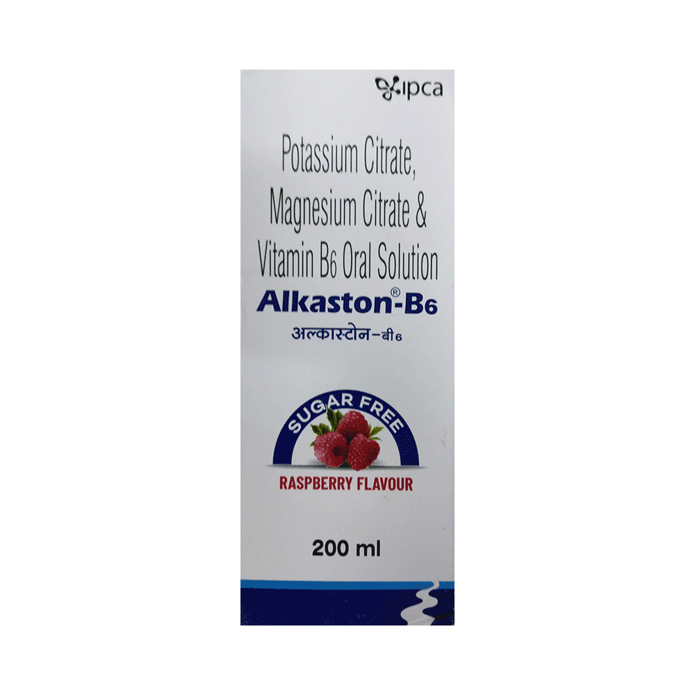 Alkaston B-6 Oral Solution with Potassium, Magnesium & Vitamin B6 | Raspberry - Image 1