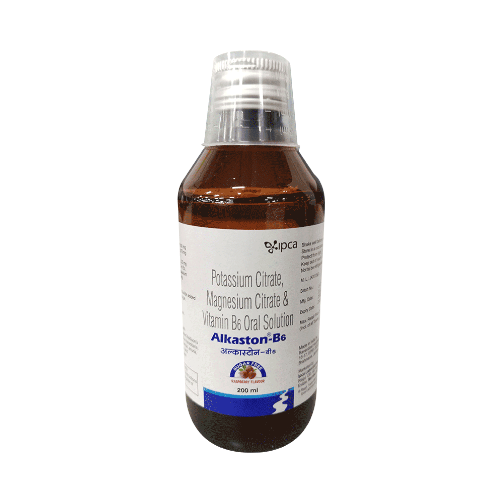 Alkaston B-6 Oral Solution with Potassium, Magnesium & Vitamin B6 | Raspberry - Image 4