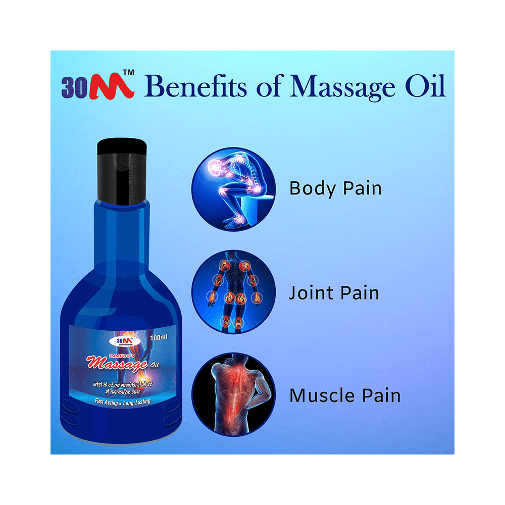 30M Immuno's Massage Oil (100ml Each) - Image 5
