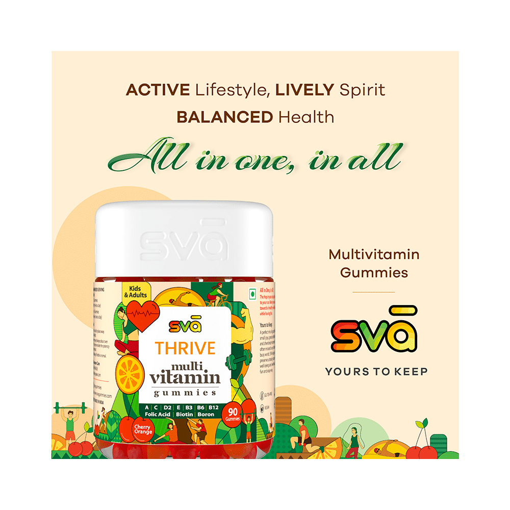 Sva Thrive Multivitamin Gummies Cherry Orange - Image 5