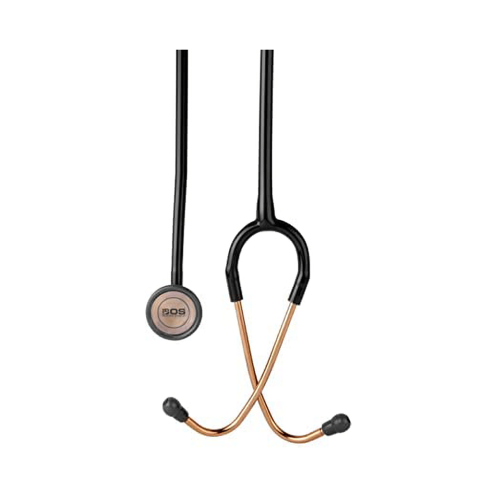 Bos Medicare Surgical Rose Gold (Bosm 40) Cardiology Stethoscope Black - Image 5