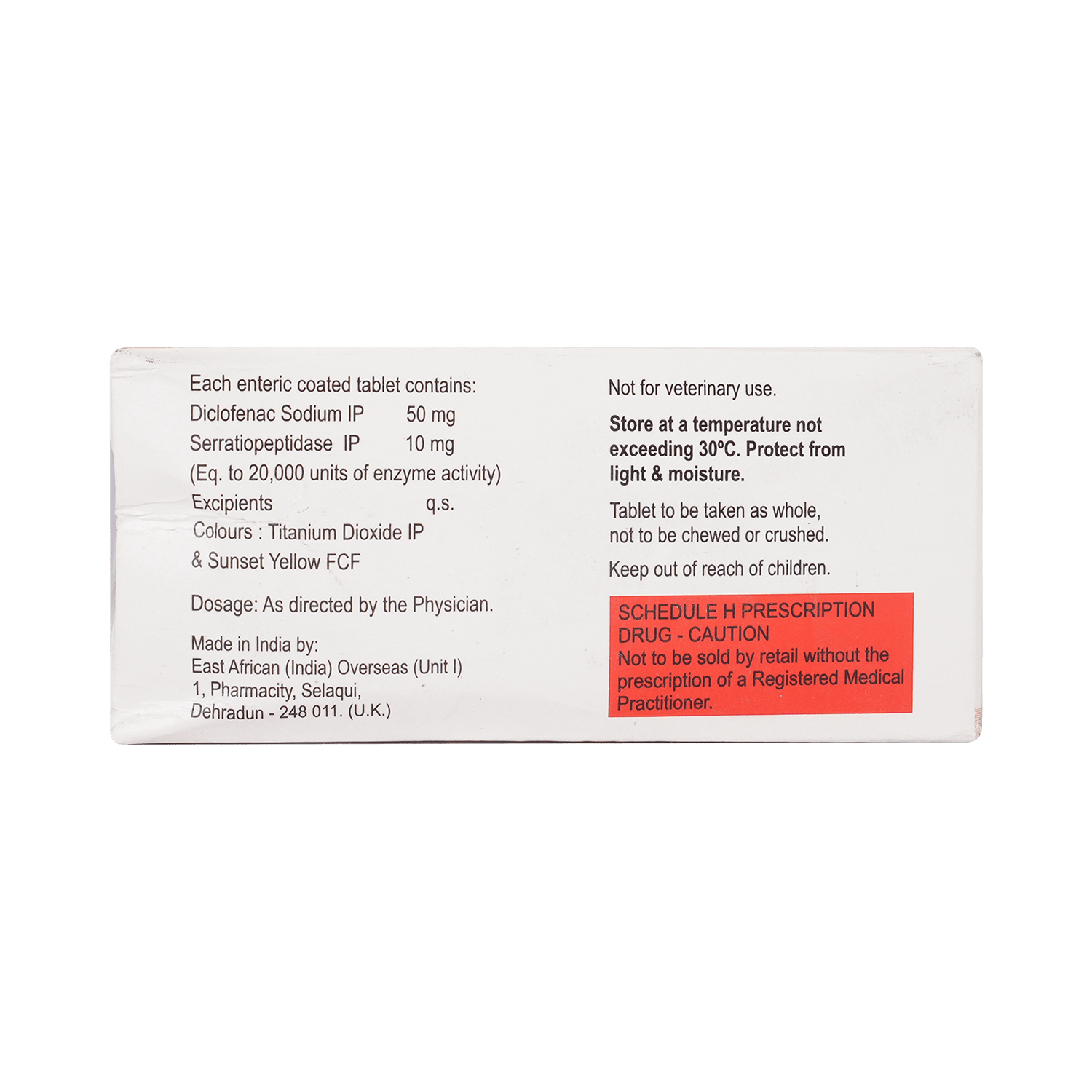 Flamover D 50mg/10mg Tablet - Image 3