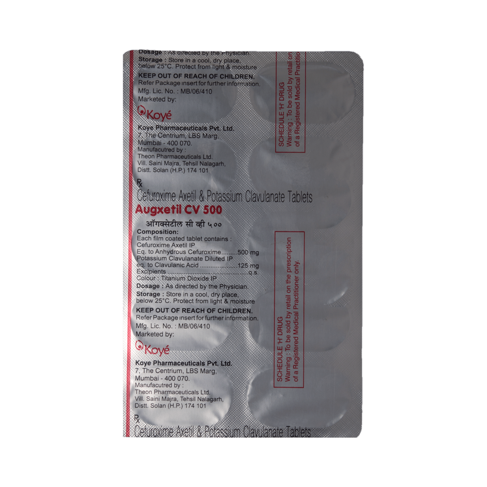Augxetil CV 500 Tablet - Image 5