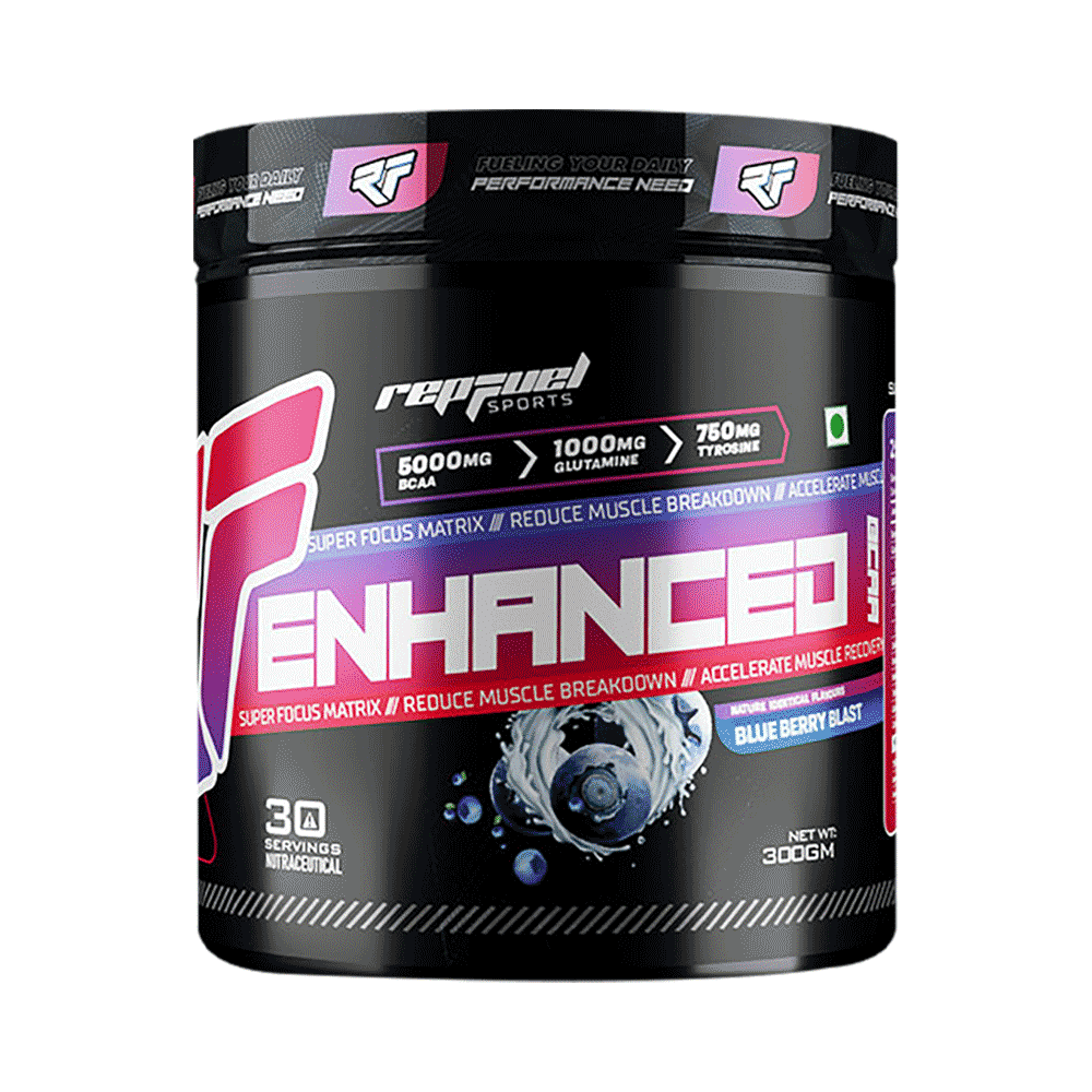 Repfuel Sports Enhanced BCAA Powder Blue Berry Blast - Image 1