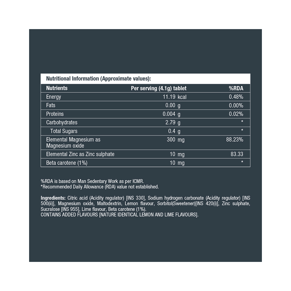 Fast&Up Magnesio with Magnesium & Zinc for Muscle Health | Flavour Lemon and Lime Effervescent Tablet - Image 6