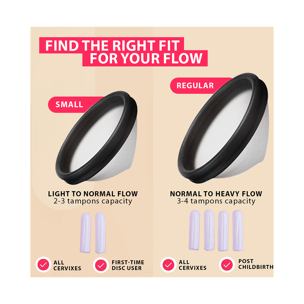 MYKI Silicon Perfect Soft Menstrual Disc Black Medium - Image 6