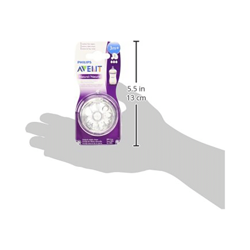 Philips Avent Natural Teat 3 Holes Medium Flow 3 Months+ - Image 6