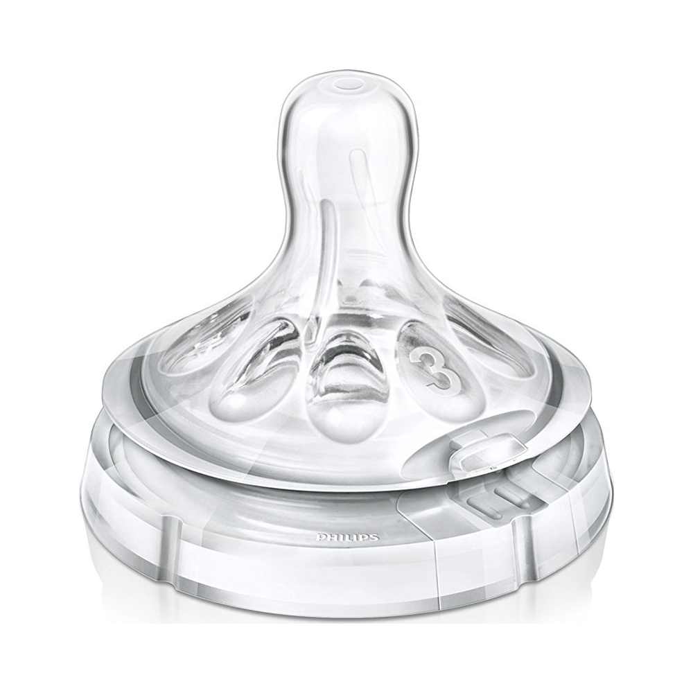 Philips Avent Natural Teat 3 Holes Medium Flow 3 Months+ - Image 2