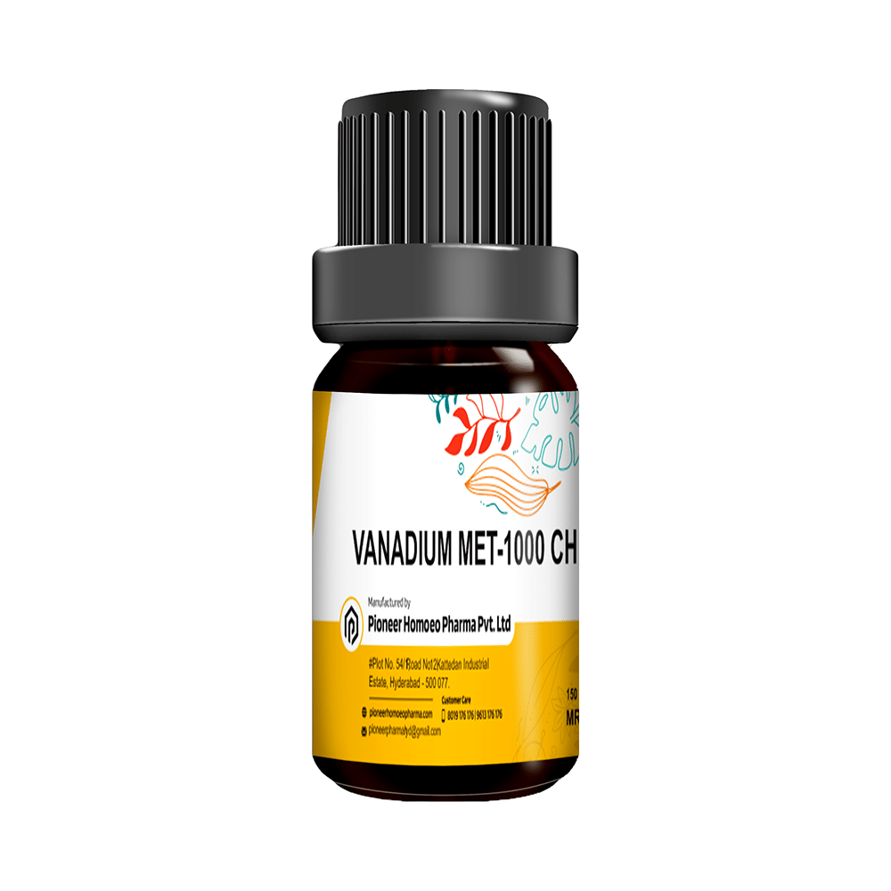 Pioneer Pharma Vanadium Metalic Globules Pellet Multidose Pills 1000 CH