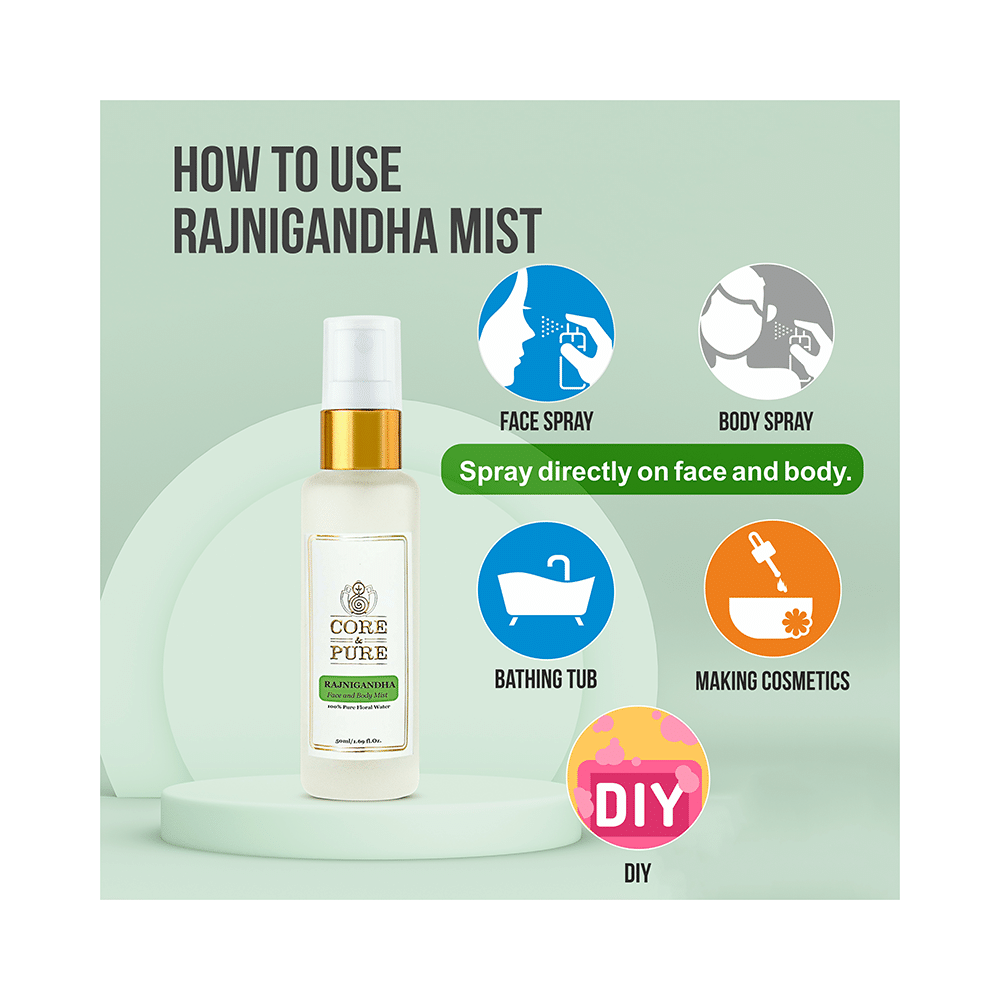 Core & Pure Rajnigandha Face & Body Mist - Image 5