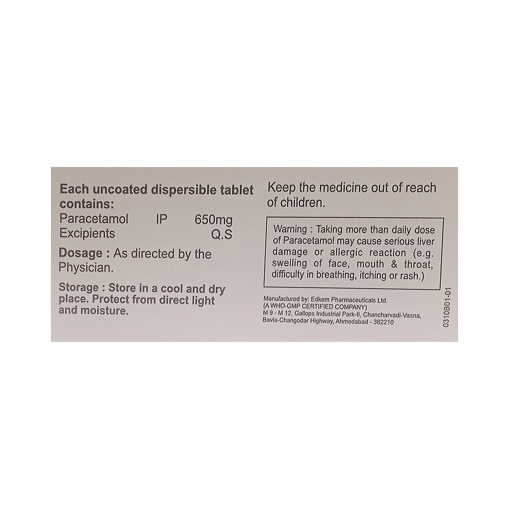 Admol 650 Tablet DT - Image 2