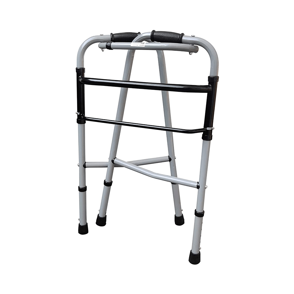 Fidelis Healthcare Portable Height Adjustable Foldable Walker Grey - Image 2