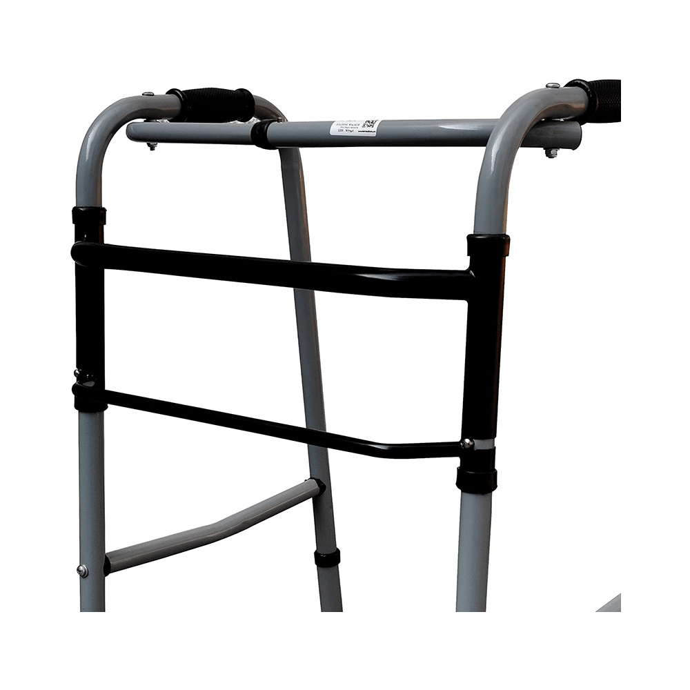 Fidelis Healthcare Portable Height Adjustable Foldable Walker Grey - Image 5