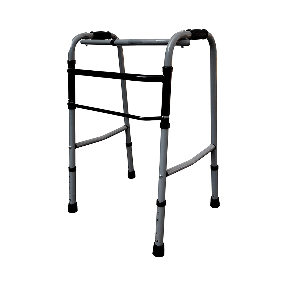 Fidelis Healthcare Portable Height Adjustable Foldable Walker Grey