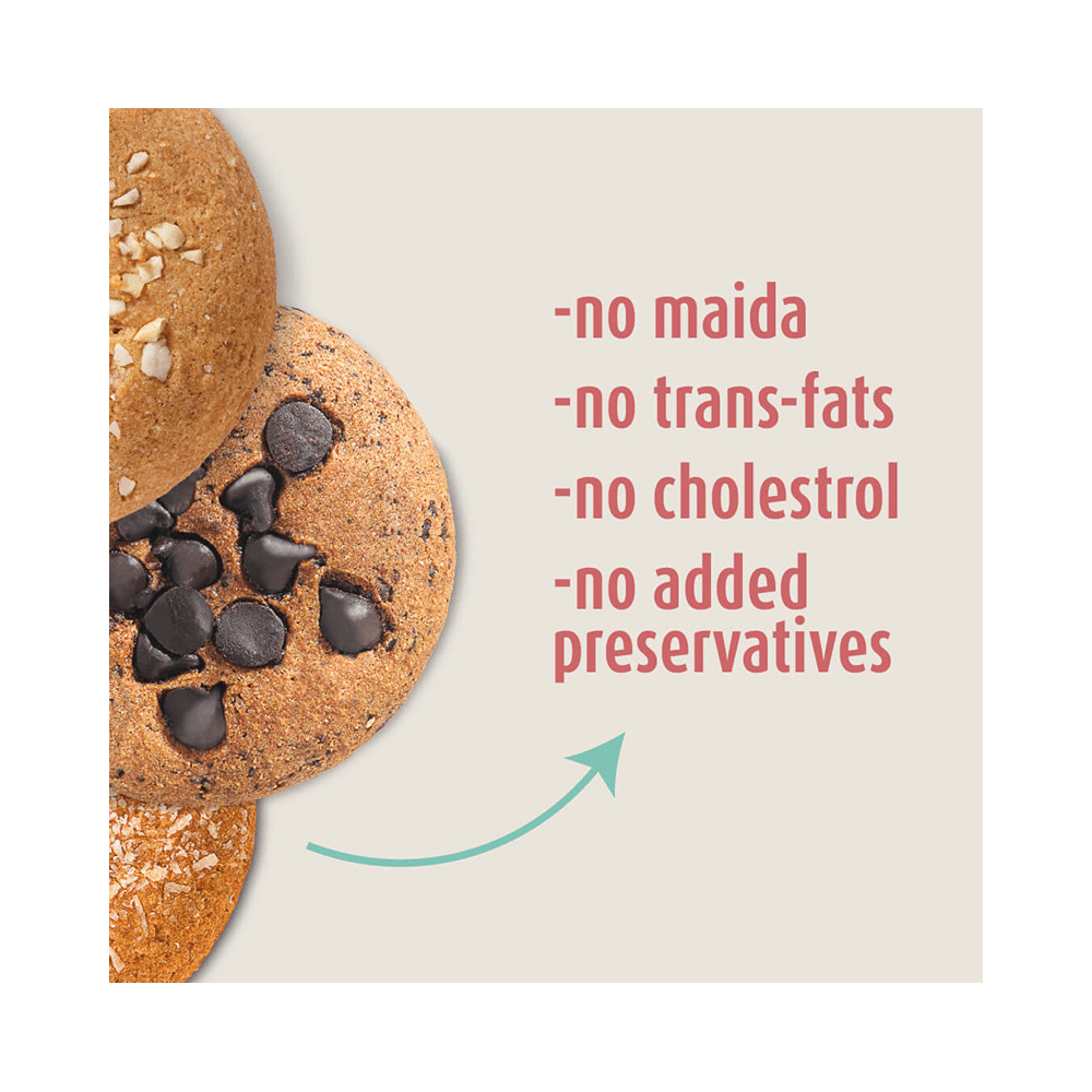 Gladful Protein Cookies (10 Each) Choco-Chip + Cashew + Coconut - Image 4