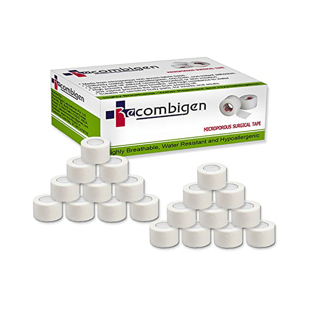 Recombigen Microporous Surgical Tape 1inch x 9m