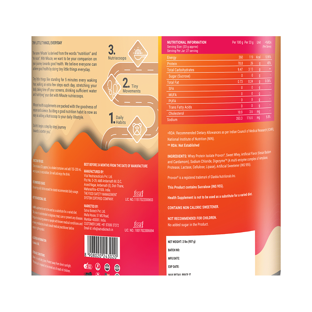 Nroute Isolate + Kesar Badam Powder - Image 3
