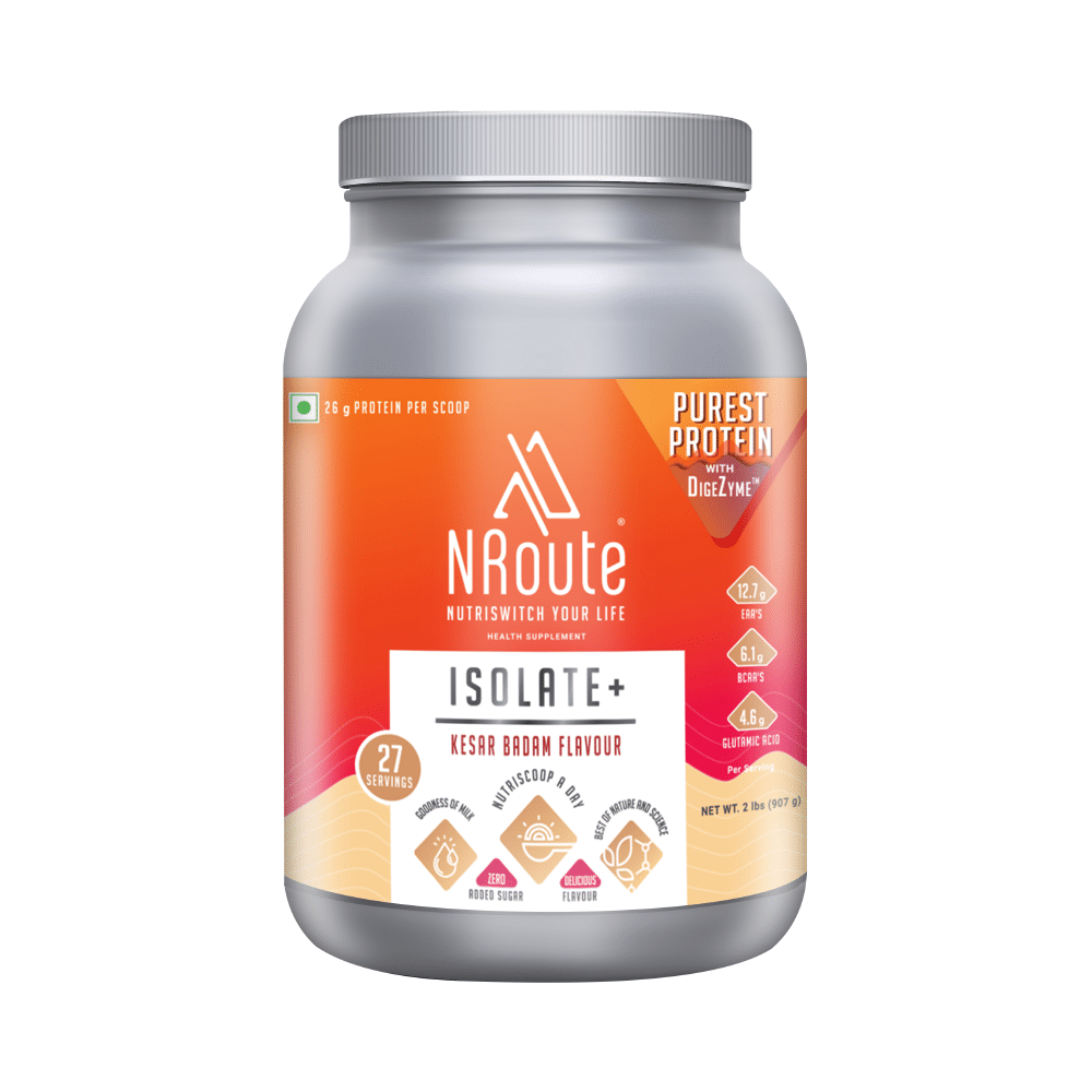 Nroute Isolate + Kesar Badam Powder
