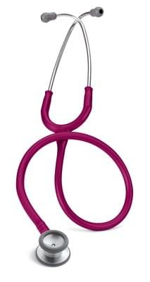 3M Littmann Classic II Pediatric Stethoscope, Raspberry Tube, 28 inch, 2122 - Image 1