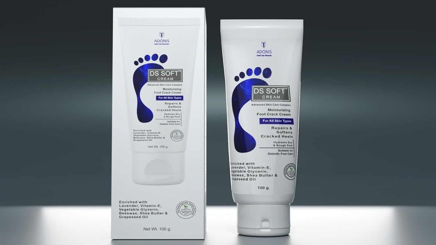 Adonis DS Soft Cracked Heel Repair Creem for Soothing & Healing Cracked Heel  - Image 1