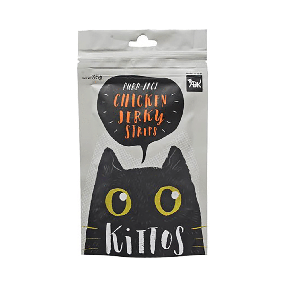 Kittos Chicken Jerky Strips for Cats - Image 1