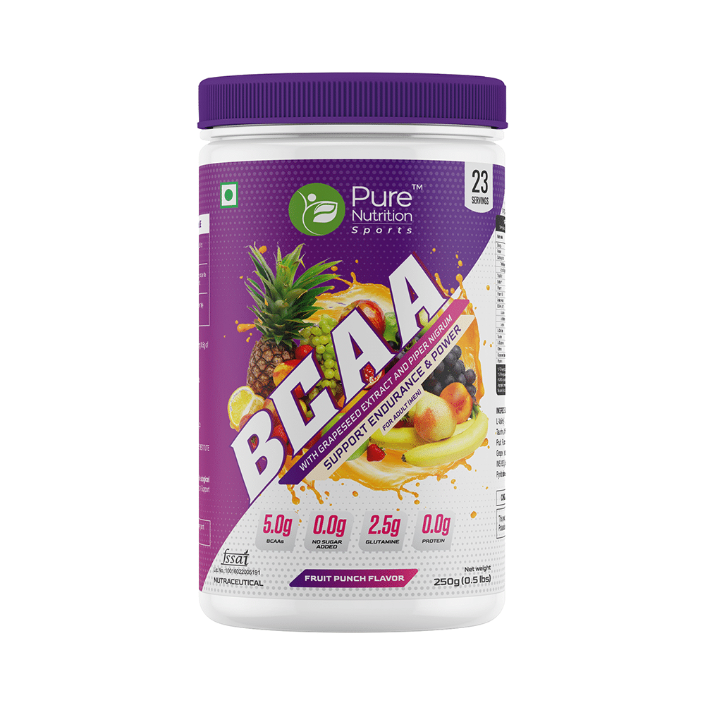 Pure Nutrition BCCA Support Endurance & Power  Powder Fruit Punch - Image 1