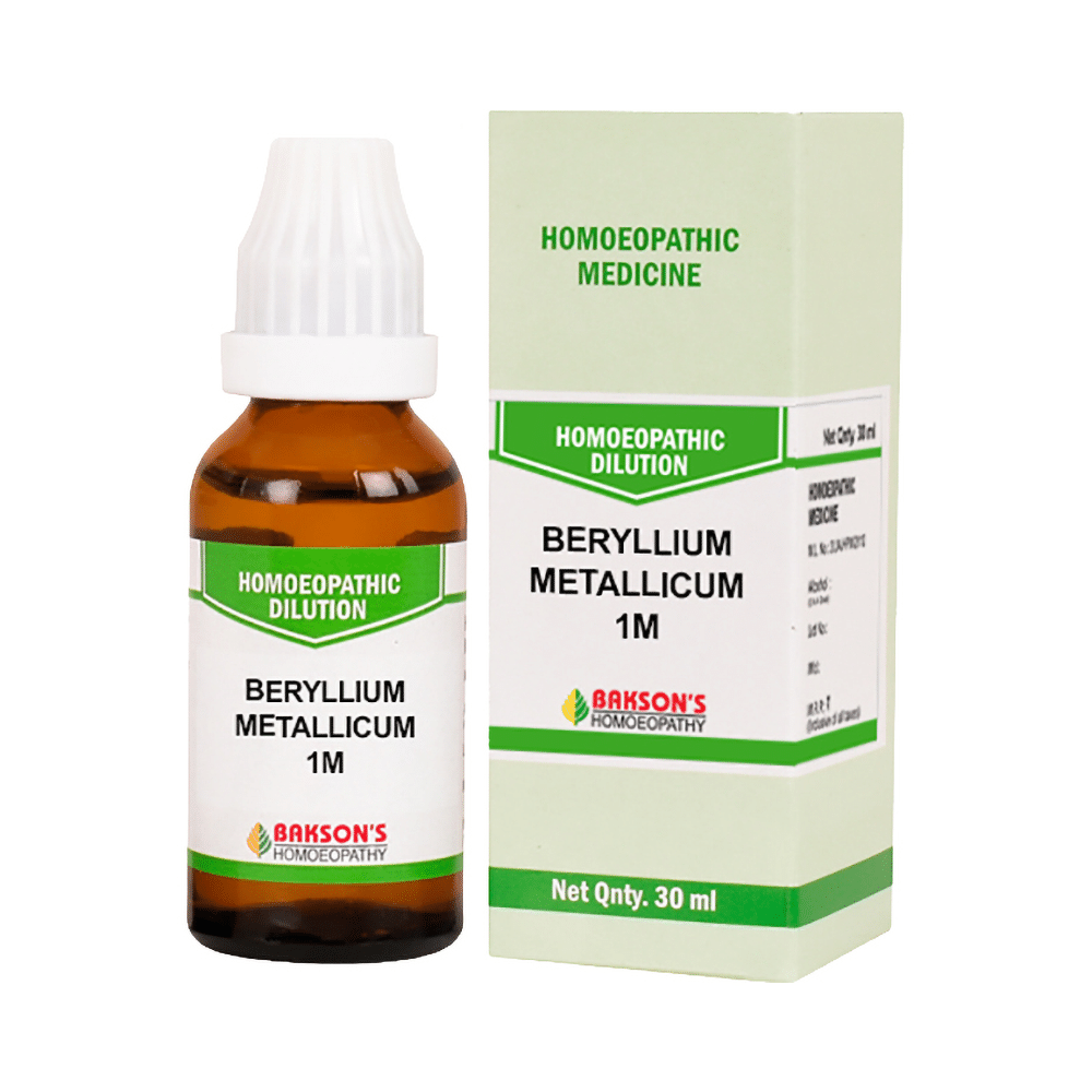 Bakson's Homeopathy Beryllium Metallicum Dilution 1M