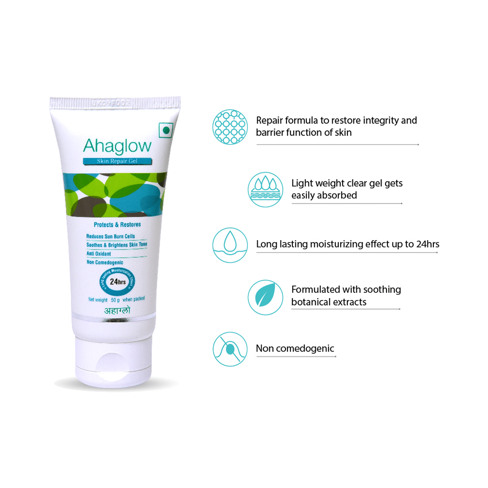 Ahaglow Skin Repair Gel | Long-Lasting Moisturising Effect | Antioxidant & Non-Comedogenic - Image 7