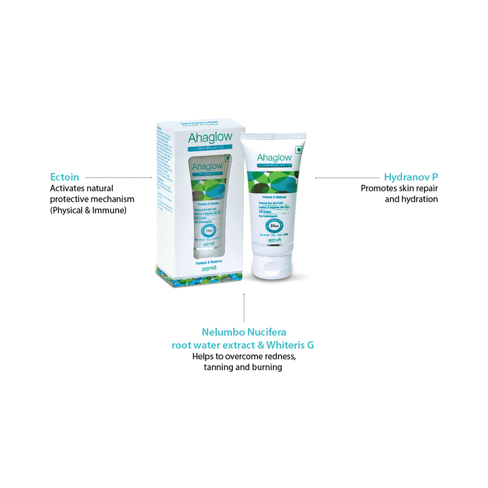 Ahaglow Skin Repair Gel | Long-Lasting Moisturising Effect | Antioxidant & Non-Comedogenic - Image 6