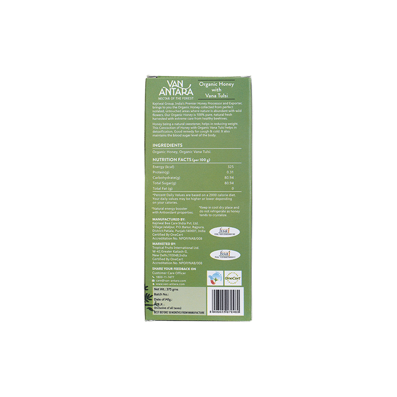 Van Antara Organic Honey with Vana Tulsi - Image 3