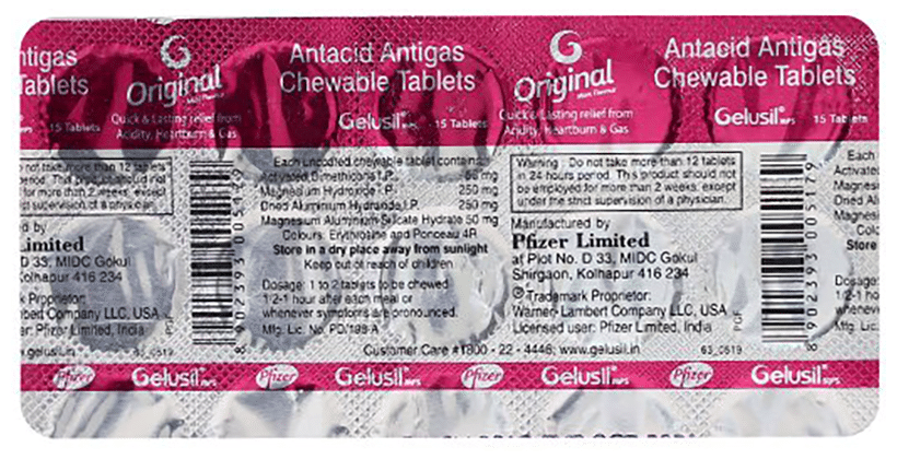 Gelusil MPS Tablet Original Mint - Image 2