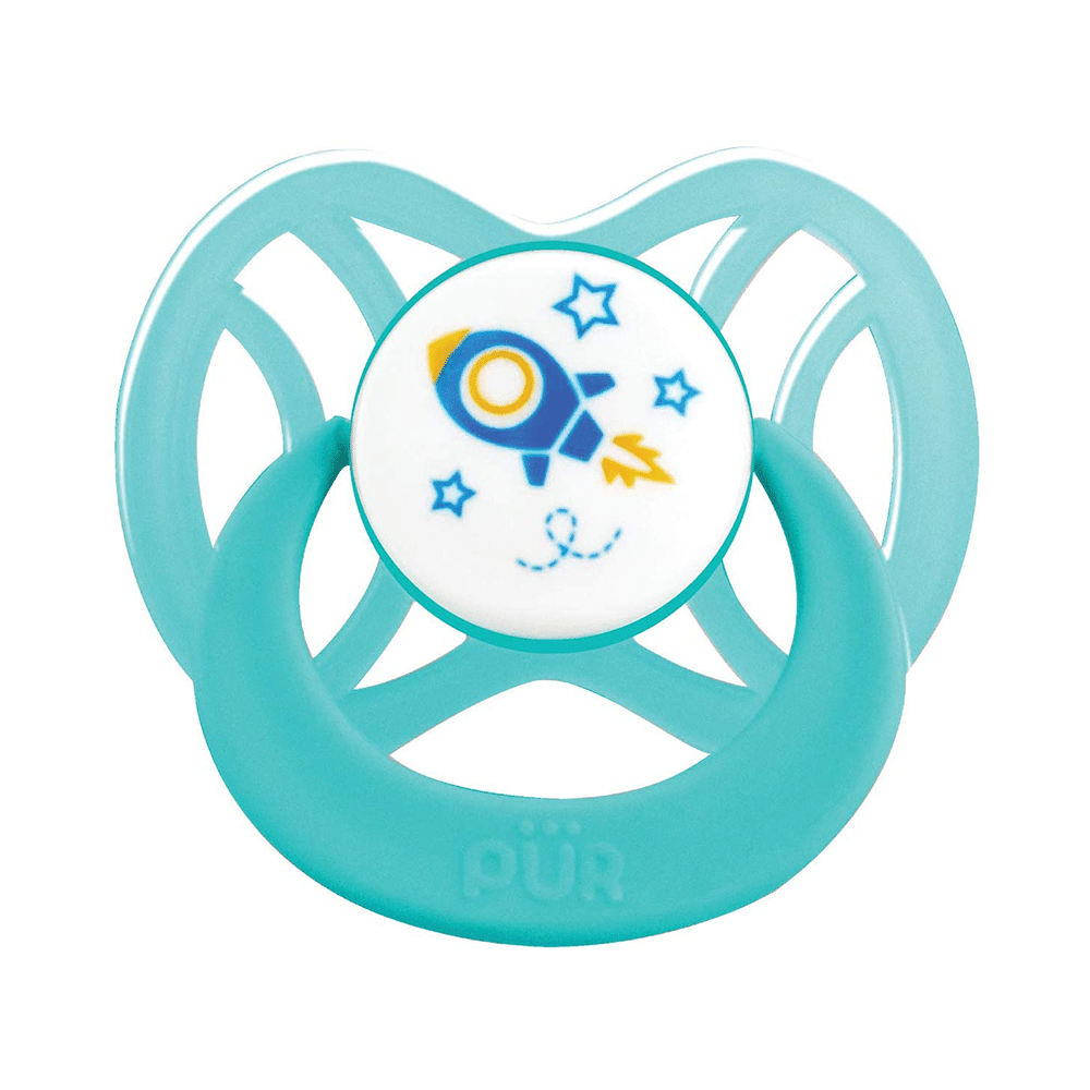 Pur Symmetric Silicone Soothers 6m+ Blue - Image 2