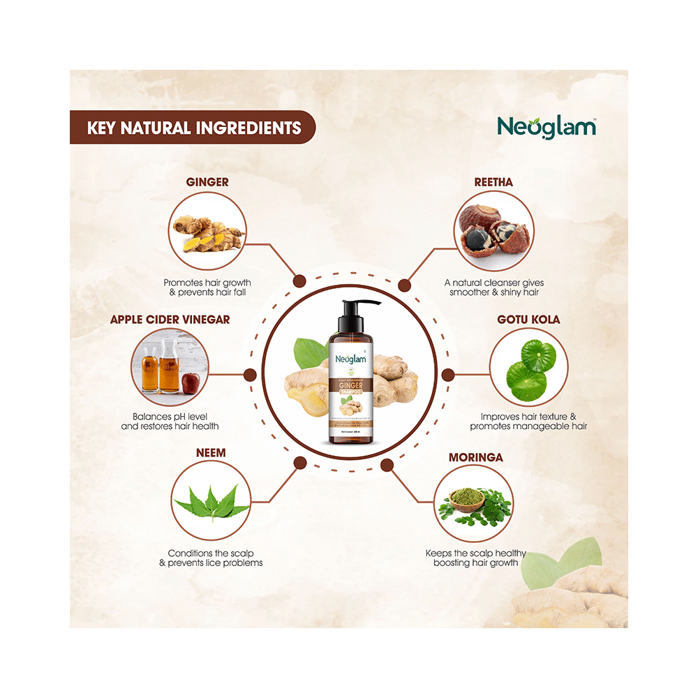 Neoglam Scalp Nourishing Ginger Shampoo - Image 4