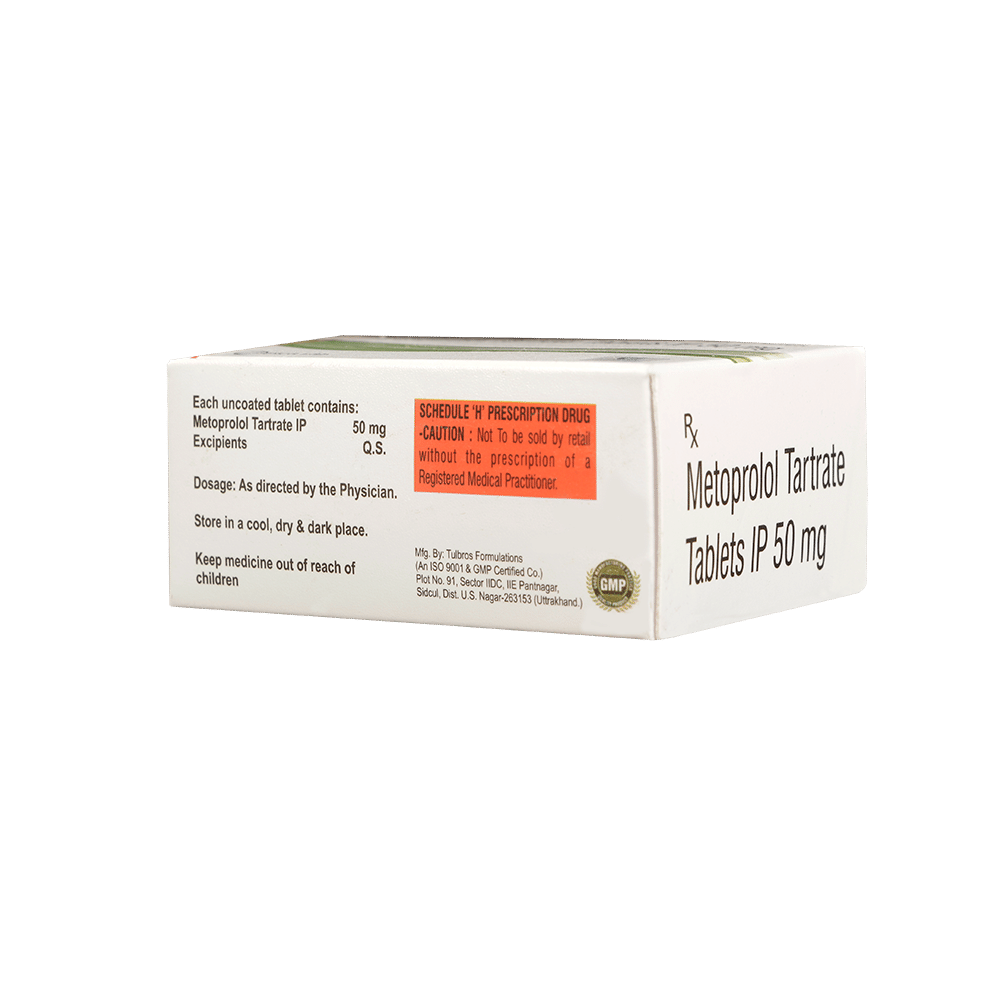 Genericart Metoprolol Tartrate 50mg Tablet - Image 2