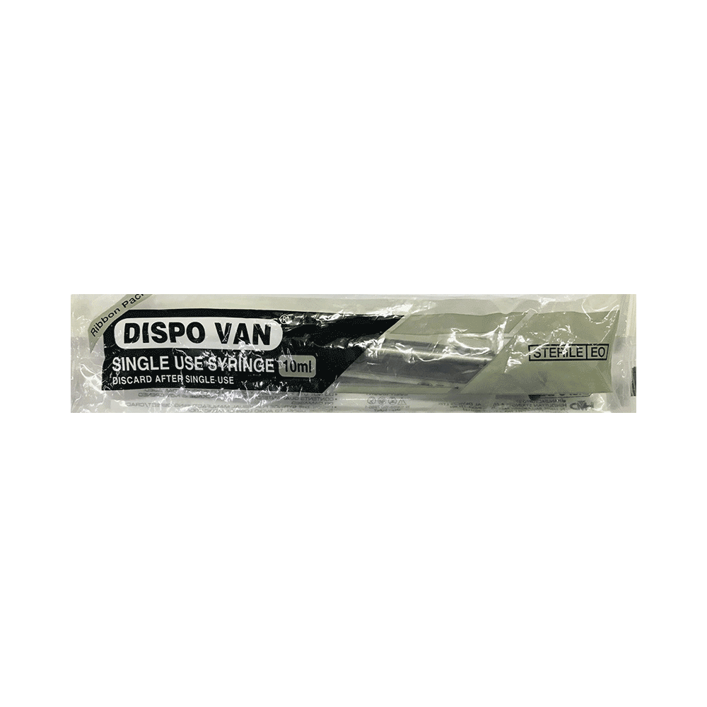 Dispovan 10ml Syringe with Needle - Image 1