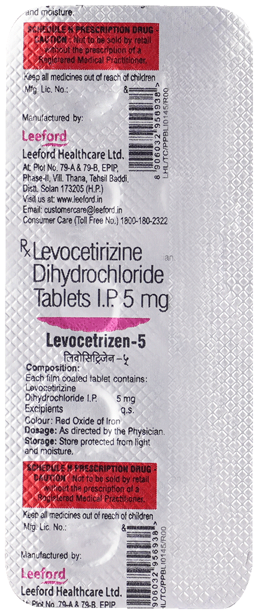 Levocetrizen 5mg Tablet - Image 3