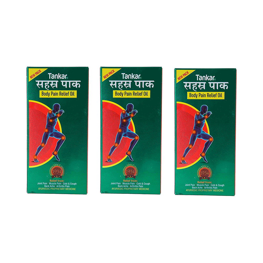 Tankar Sahstrapak Body Pain Relief Oil(110ml Each)
